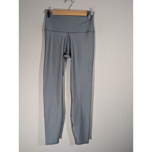 Alo Yoga 7/8 High Waist Airtlift Leggings Steel Gray Blue Sz M Workout Training
